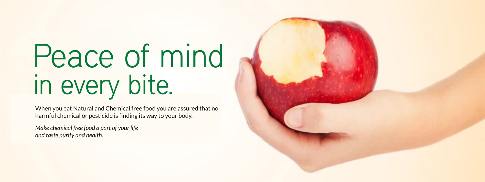 In Organic Food Peace of Mind in Every Bite